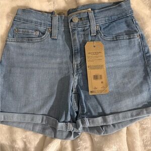 Levi's Light Blue Jean Shorts for Women